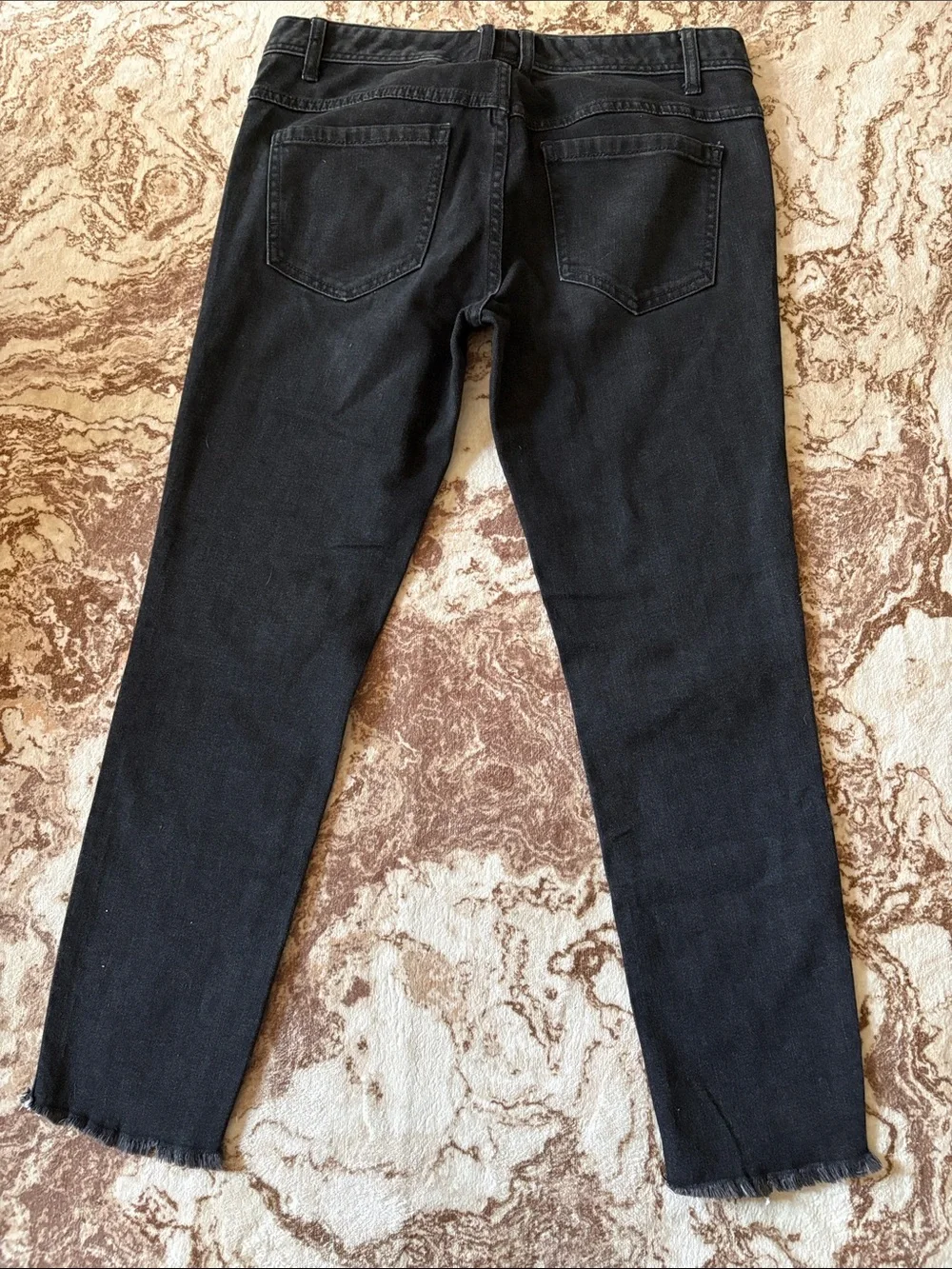 Free People Men’s Black Skinny Distressed Jeans
